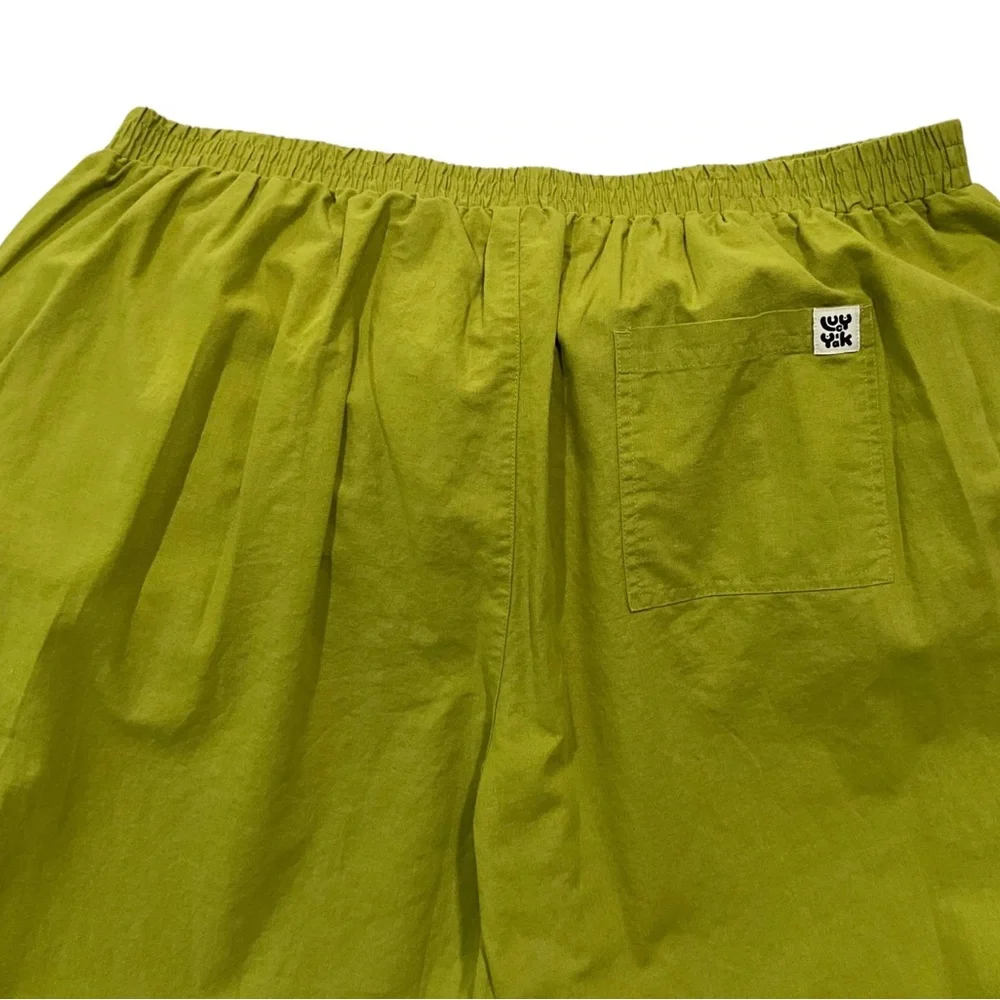 Lucy & Yak Lime Green Wide Leg Alfie Shirt and Freddie Trousers Set XL - Picture 4 of 10